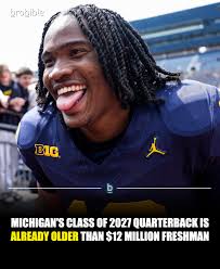 Peter Bourque committed to play college football at Michigan. He will  presumably serve as the heir apparent to Bryce Underwood upon arrival to  Ann Arbor in two years. However, the Wolverines' newest