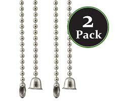 Check the ceiling fan light bulbs. Pack Of 2 Ceiling Fan Pull Chain Extender Pull Chain Extension 36 Inch Brushed Nickel 3 Feet Beaded Ceiling Ball Ventilation Fan Light Lamp Pull Cord Replacement Chain With Connector Buy Online In