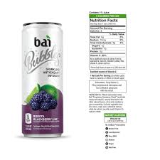 Bai Bubbles Sparkling Water Bogota Blackberry Lime Antioxidant Infused Drinks 11 5 Fluid Ounce Cans 12 Count Details Ca Drinks Antioxidants Flavored Water