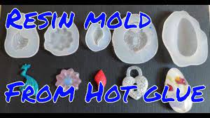 How To Make A Mold For Resin From Hot Glue Diy Resin Hacks Youtube Diy Resin Projects Diy Resin Crafts Diy Resin Mold