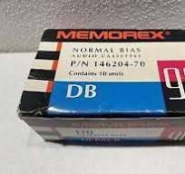 MEMOREX DB 90/60 8 Pk Audio Tape Cassettes Type 1 Normal Bias #AX | eBay