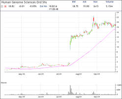 Human Genome Sciences Options Attract Volatility Seller