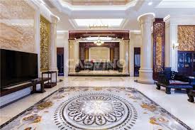 Polished Modern Floor Tile Flower Waterjet Marble Pattern Casvino Marblecer Villa Case Luxury Marble Flooring Floor Design Marble Flooring Design