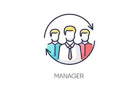 Manager Rgb Color Icon Corporate Management Management Human Resource Management