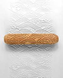 Clay Texture Roller Pottery Hand Roller Pastry Texture Etsy In 2021 Clay Texture Clay Clay Stamps