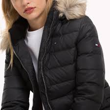 Veste blouson doudoune femme ragwear taille m ( t 38 ). Doudoune Femme Tommy Hilfiger A Capuche Fourrure Noir