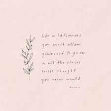 Bloom where you are planted. Grow Like Wildflowers Quote By E V Rogina Wild Flower Quotes Flower Quotes Growing Quotes