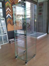 Vitrina Expositora De Vidrio Con Ruedas Vitrinas De Aluminio Vitrinas De Vidrio Muebles De Cristal