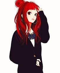 At the beginning of the story, her long hair was typically tied in a ponytail that ran halfway. Anime Girl With Red Hair Pinterest Novocom Top