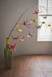 How To Make A Baby Mobile Cute And Colorful Ideas Origami Mobile Paper Crane Mobile Diy Origami
