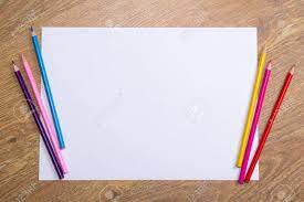Burgessart on september 25, 2012 at. Colorful Drawing Pencils And Blank Paper On Wooden Table Background Stock Photo Picture And Royalty Free Image Image 34347352