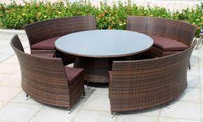 The toni reclaimed teak outdoor dining table in round style format is a bold, innovative design our sumatra round outdoor dining table is constructed from durable solid teak wood. Large Round Outdoor Dining Table Ideas On Foter
