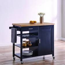 Almeris lux blue kitchen island cart wheels bamboo top storage cabinet drawers rolling utility shelf furniture table home office bar rack cupboard. 33 Blue Kitchen Island Ideas Stunning Trends You Can Apply At Your Home