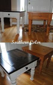 Southern Color Side Table Reveal Furniture Makeover Furniture Projects Repurposed Furniture