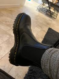 Martens debuted its chelsea boots in the '70s, but the silhouette has its origins in the victorian era. Dr Martens 2976 Bex Chelsea Boots Black Smooth Ankle Boots