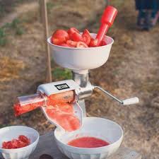 The 2nd time i made them, i wanted to save all the chopping so i put them in my juicer. Weston Roma Tomato Press And Sauce Maker Food Mills Lehman S