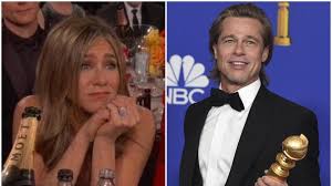 12 2020, published 1:13 p.m. Golden Globes 2020 Jennifer Aniston S Reaction To Brad Pitt S Speech Is Winning The Internet Hindustan Times