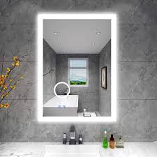 This way the light will reach your face rather than just hitting the surfaces of the room. Ivy Bronx Windley Modern Contemporary Frameless Lighted Magnifying Bathroom Vanity Mirror Reviews Wayfair