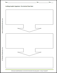 free printable blank vertical flow chart graphic organizer