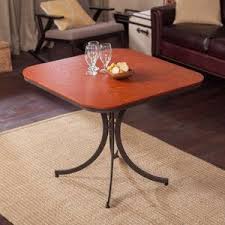 Meco Innobella Destiny 36 In Square Wood Folding Table Mission Rosso Wood Folding Table Dining Table Folding Table