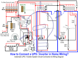 A wiring diagram is a visual representation of components and wires related to an electrical connection. How To Connect Automatic Ups Inverter To The Home Supply System