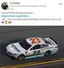 Here's how you can watch the race without cable. Earthwater Ceo Admits Via Linkedin That They Aren T Paying For Sponsorship On The No 23 Only Providing The Team With Free Water This Would Mean Bk Racing Has No Paying Sponsors Through