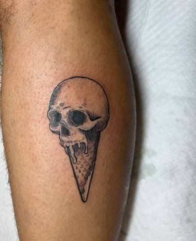 Sweet meets spooky. 🍦💀 This skull ice cream cone by Emily is playful, edgy, and packed with personality.