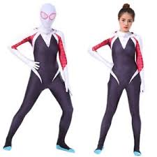 There's no explanation to this particular puzzle. Spider Man Into The Spider Verse Gwen Women Girl Cosplay Costume Zentai Suit Ebay