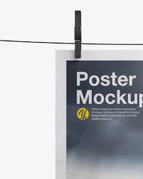 Download Crumpled A4 Poster Mockup In Stationery Mockups On Yellow Images Object Mockups PSD Mockup Templates