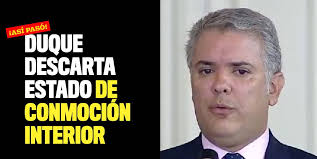 La más reciente información de conmoción interior publicada en colombia.com. Duque Admite Gravedad De La Crisis Pero Descarta Estado De Conmocion Interior