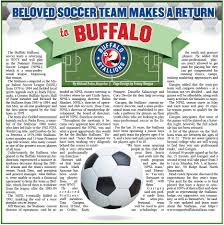BELOVED SOCCER TEAM MAKES A RETURN to BUFFALO