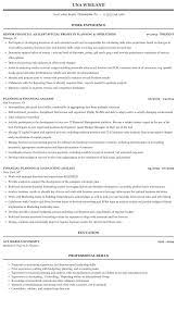 Assisted in executing financial planning & analysis, variance analysis and headcount planning. Financial Analyst Planning Resume Sample Mintresume
