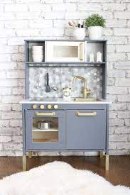 When it comes to kitchen colour ideas, grey is the shade of the moment. Diy Ikea Duktig Kitchen Hack Gold Gray Marble Kidsroomideas Ikea Kids Kitchen Ikea Toy Kitchen Ikea Play Kitchen
