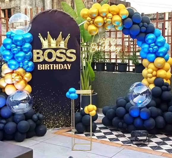 Boss Birthday Balloon Decoration - Floriwish.in