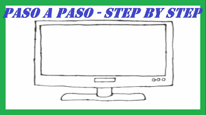 Computadora dibujo dibujos animados, computadora, red de computadoras, computadora png. Como Dibujar Una Television De Pantalla Plasma L How To Draw A Plasma Tv Screen Youtube