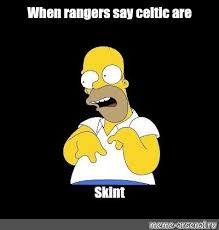 Watch rangers vs celtic | scotland premiership live stream online today 2021. Meme When Rangers Say Celtic Are Skint All Templates Meme Arsenal Com