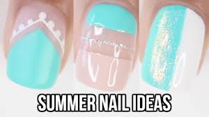 Gel summer nail designs, ideas. 10 Easy Summer Nail Ideas Part 2 Nail Art Compilation Youtube