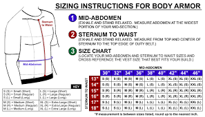 Copsplus Body Armor Sizing Instructions