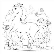 You may even spot an ariel lookalike in this bunch o. Horse In The Forest Coloring Page Free Printable Coloring Pages For Kids