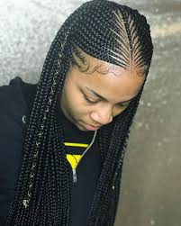With the help of braids, buns, chignons, and thin hair braids. Gorgeous Outfits Ideas African Braided Hairstyles 2019 Artificial Hair Integrations Fulani Braids Hairstyles Black Hair Box Braids Braids Hairstyles