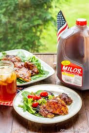 These Sweet Tea Bbq Chicken Thighs Are Smoky Sweet And Delicious Brined In Milo S Sweet Tea S Grilled Chicken Recipes Grilled Chicken Legs Sweet Bbq Chicken