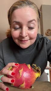 Not my favorite but I'm very glad I finally tried one! #dragonfruit  #dragonfruitplant #dragonfruits