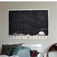 Us 11 39 5 Off 1 Piece Vintage Glow In The Dark Night Sky Stars Map Poster Noctilucent Constellation Wallpaper Sticker Map Decal In Wall Stickers
