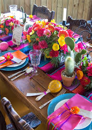 Hoojo 5 packs 82 ft mexican party banners, large plastic papel picado banner, cino de mayo, fiesta party decorations, with 12 different designs patterns, 82 feet long in total. Your Guide To Festive Mexican Inspired Table Styling Modern Wedding Mexican Fiesta Party Mexican Party Theme Mexican Party