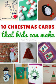 Cut a variety of shapes including christmas trees, snowflakes, snowmen, and santa hats. 10 Christmas Cards That Kids Can Make