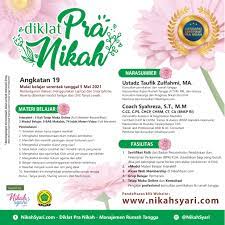 Buku ini berisi bahasan pertimbangan untuk menikah, meminang, nazhar, bermusyawarah dengan keluarga, shalat istikharah, cara meminang (melamar), perlukah tes kesehatan, rukun nikah, bolehkah kasih syarat tambahan ketika mau menikah, hingga masalah persiapan mahar (mas kawin). Diklat Pendaftaran Diklat Nikahsyari Com