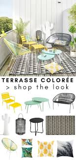 Une Terrasse Coloree Idees De Decoration Et D Amenagement A Piquer Chez Maisons D Maison Du Monde Jardin Decoration De Terrasse Exterieure Decoration Terasse