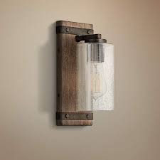Rustic wall sconces rustic walls rustic wall decor diy wall decor farmhouse decor diy home decor bathroom sconces bedroom rustic bathroom wall. Hinkley Sawyer 11 High Sequoia Wood Wall Sconce 71a56 Lamps Plus