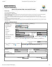 Sassa also confirmed there is no need to rush to withdraw cash on the first day. Sassa Eforms Pdf Grant Application Form Child Support Grant Form No Ga 1201 00c Reference No 291202113275090 Grant Application Form Child Support Course Hero
