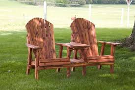 Try to build some raised adirondack chairs with footrests that will make you sit in a super comfortable way to enjoy the outdoors. Cedar Lounge Chair Table Combo From Dutchcrafters Amish Furniture